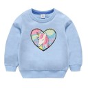 Mädchen-Sweatshirt mit Pailletten L558 22