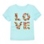 Mädchen-T-Shirt LOVE J3289 9