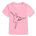 Mädchen-T-Shirt mit Ballerina B