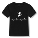 Mädchen-T-Shirt mit Ballerina C