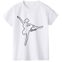 Mädchen-T-Shirt mit Ballerina B