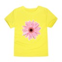 Mädchen-T-Shirt mit Blumendruck J3489 12