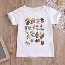 Mädchen-T-Shirt mit einer Blume 12