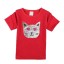 Mädchen-T-Shirt mit einer Katze J465 18