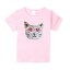 Mädchen-T-Shirt mit einer Katze J465 17