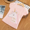 Mädchen-T-Shirt mit Einhorn B1431 1