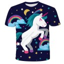 Mädchen-T-Shirt mit Einhorn B1469 4