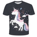 Mädchen-T-Shirt mit Einhorn B1469 7