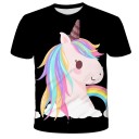 Mädchen-T-Shirt mit Einhorn B1469 2