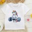 Mädchen-T-Shirt mit Einhorn B1499 6