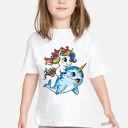 Mädchen-T-Shirt mit Einhorn B1499 18