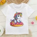 Mädchen-T-Shirt mit Einhorn B1499 9