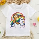 Mädchen-T-Shirt mit Einhorn B1499 8