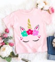 Mädchen-T-Shirt mit Einhorn B1544 F