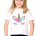 Mädchen-T-Shirt mit Einhorn B1544 A