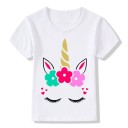 Mädchen-T-Shirt mit Einhorn B1544 F