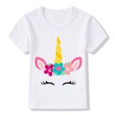 Mädchen-T-Shirt mit Einhorn B1544 C