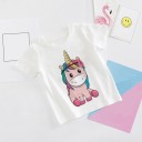 Mädchen-T-Shirt mit Einhorn B1598 4