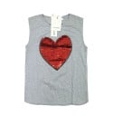 Mädchen T-Shirt mit Herzmotiv und Pailletten 6