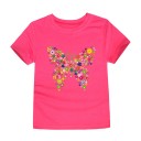 Mädchen-T-Shirt mit Schmetterling J3290 13