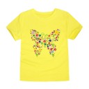 Mädchen-T-Shirt mit Schmetterling J3290 10