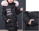 Mädchen-Winterjacke mit Fell J1290 1