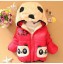 Mädchen-Winterjacke mit Panda J2502 1