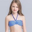 Mädchenbikini mit Halterung - Dunkelblau 4