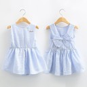 Mädchenkleid blau N454 1
