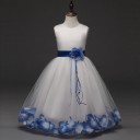 Mädchenkleid mit Blumen J2896 7
