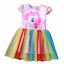 Mädchenkleid mit Pony J621 21