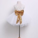 Mädchenkleid mit Schleife C1080 5
