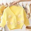 Mädchenpullover mit Blumen L659 3