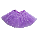 Mädchenshirt 2–8 Jahre Einfarbig Spitzen mit Glitzer Über dem Knie Acryl Festliches Kleid für kleine Damen 16