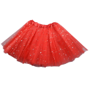 Mädchenshirt 2–8 Jahre Einfarbig Spitzen mit Glitzer Über dem Knie Acryl Festliches Kleid für kleine Damen 5