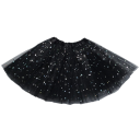 Mädchenshirt 2–8 Jahre Einfarbig Spitzen mit Glitzer Über dem Knie Acryl Festliches Kleid für kleine Damen 3