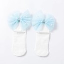Mädchensocken mit großer Schleife und Perlen 2