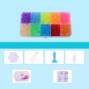 Magic Beads for Crafting with Accessories More than 1000 pieces in a box with compartments Base and spray bottle Pictures hold together after being 2