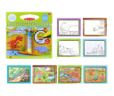 Magic Water Colouring Book with Dinosaurs Reusable Drawing 19x20 cm Paper Green Book with Pen for Children's Creativity 2