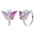 Magische Schmetterling Ohrringe 925 Silber für Frauen Symbol der Erneuerung, Veränderung und persönlichen Wachstums feine Ohrringe für den täglichen Gebrauch 1