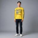 Maglia a maniche lunghe per motocross con motivo distintivo di un salvagente e un'ancora sul petto e scritte sulle maniche per la guida 2
