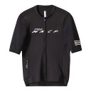Maglia da ciclismo aderente da uomo con maniche corte e zip a tutta lunghezza con maniche in rete e strisce orizzontali 3