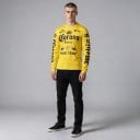 Maglia da motocross e maglietta sportiva a maniche lunghe con scollatura rotonda e stampa sul petto e sulle maniche per la guida su moto 5