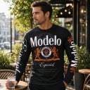 Maglia da motocross e maglietta sportiva a maniche lunghe con stampa sul petto e scritte sulle maniche per la guida su moto da cross 2
