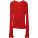 Maglietta aderente da donna a maniche lunghe Top elastico elegante Maglietta monocolore per tutti i giorni Pezzo basic alla moda 5