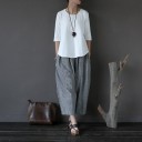 Maglietta basic oversize da donna 1