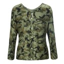Maglietta da donna camouflage a maniche lunghe 9