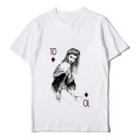 Maglietta da donna con motivo di carte 8