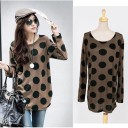 Maglietta da donna con pois taglie comode 2