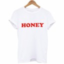 Maglietta da donna con scritta HONEY 5